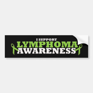 Lymphoma Lime Green Support Ribbon Bumper Sticker