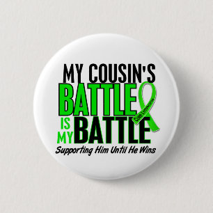 Lymphoma My Battle Too 1 Cousin (Male) 6 Cm Round Badge