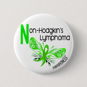 Lymphoma Non-Hodgkins BUTTERFLY 3.1 6 Cm Round Badge