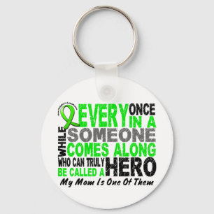 Lymphoma Non-Hodgkins HERO COMES ALONG 1 Mum Key Ring