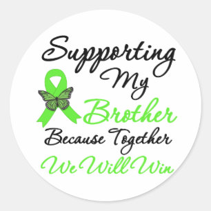 Lymphoma Support (Brother) Classic Round Sticker