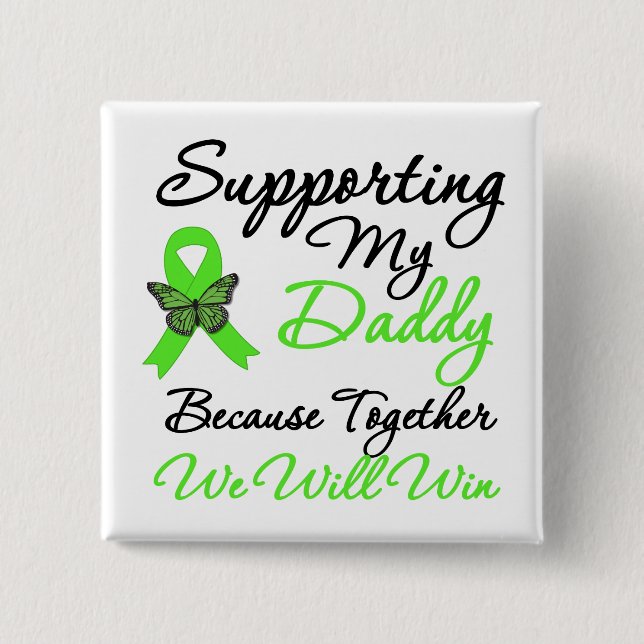 Lymphoma Support (Daddy) 15 Cm Square Badge (Front)