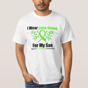 Lymphoma Tribal Ribbon For My Son T-Shirt