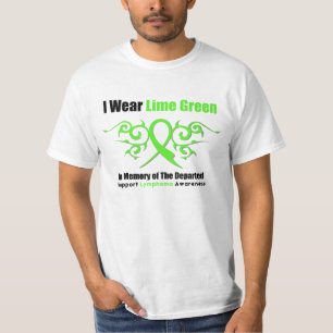 Lymphoma Tribal Ribbon For The Departed T-Shirt