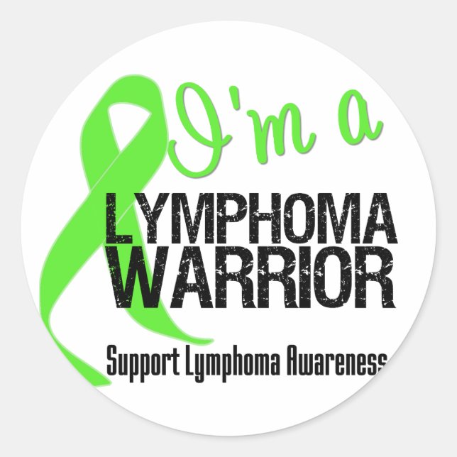 Lymphoma Warrior Classic Round Sticker (Front)
