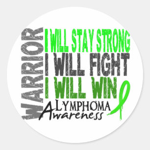 Lymphoma Warrior Classic Round Sticker
