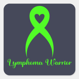 Lymphoma Warrior Hodgkins Lymphoma Awareness Square Sticker