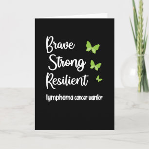 Lymphoma Warrior Hodgkins Lymphoma Cancer Survivor Card