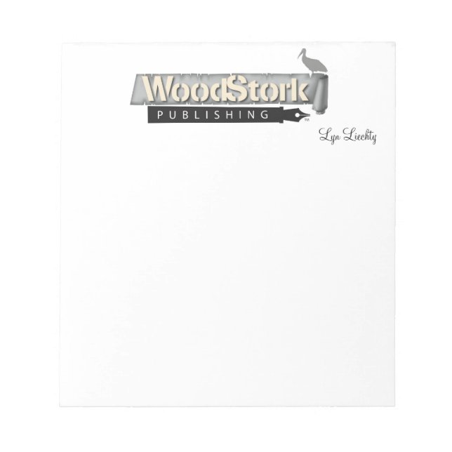 Lyn Liechty WoodStork Publishing Note Pad (Front)