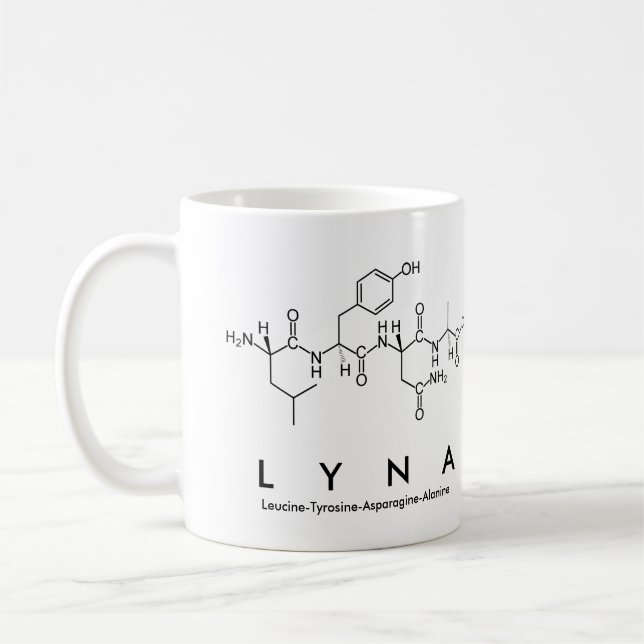 Lyna peptide name mug (Left)