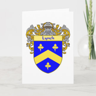Lynch Coat of Arms (Mantled) Holiday Card