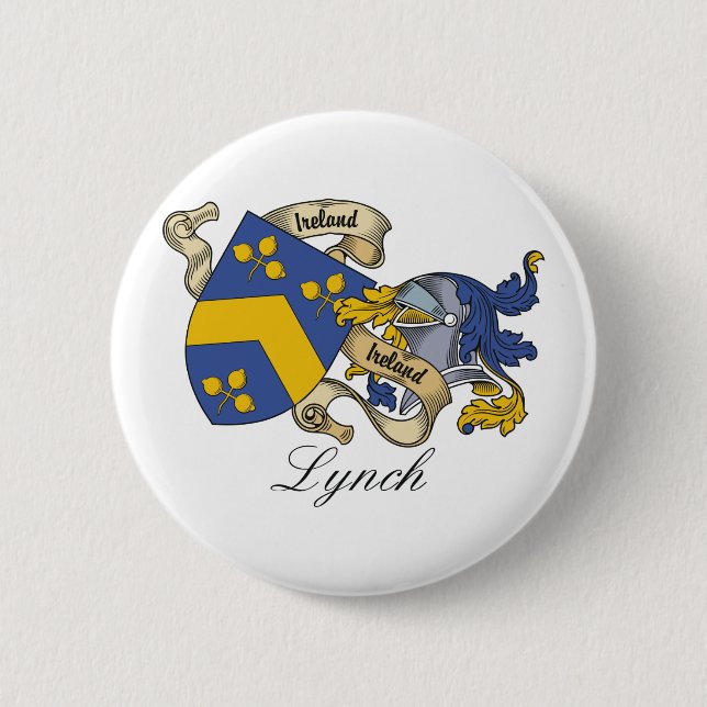 Lynch Family Crest 6 Cm Round Badge (Front)
