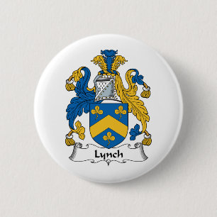 Lynch Family Crest 6 Cm Round Badge
