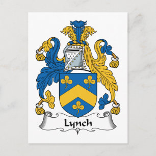 Lynch Family Crest Postcard
