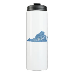 Lynchburg Virginia Wood Grain Thermal Tumbler