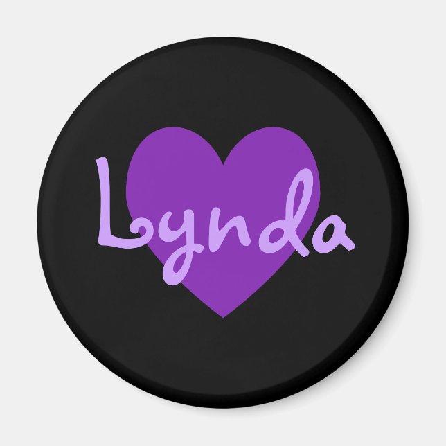 Lynda in Purple Magnet (Front)