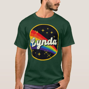 Lynda Rainbow In Space Vintage GrungeStyle T-Shirt