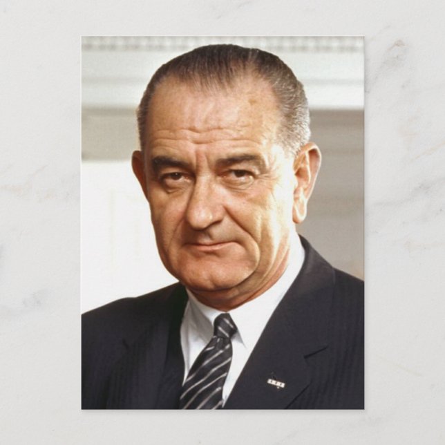 Lyndon B. Johnson 36 Postcard (Front)