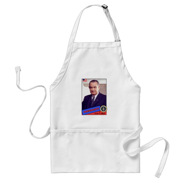 Lyndon B. Johnson Baseball Card Standard Apron (Front)