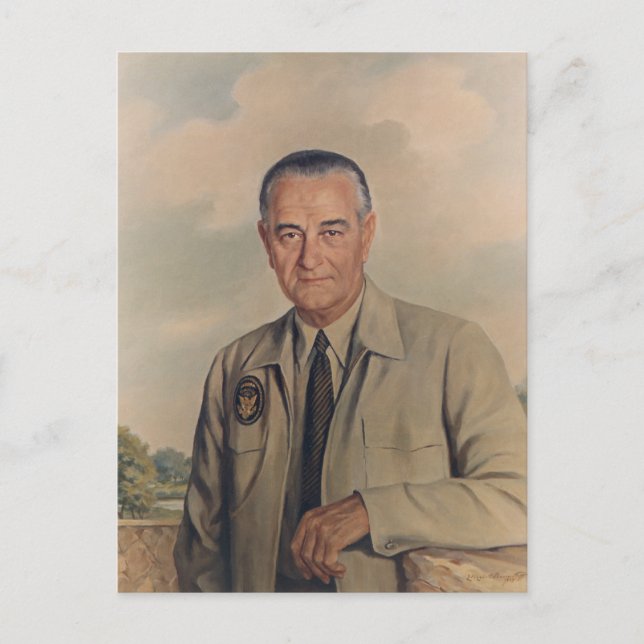 Lyndon B. Johnson - Elizabeth Shoumatoff (1969) Postcard (Front)