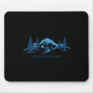 Lyndon Vermont Ski Resort Skiing Skier Mouse Mat