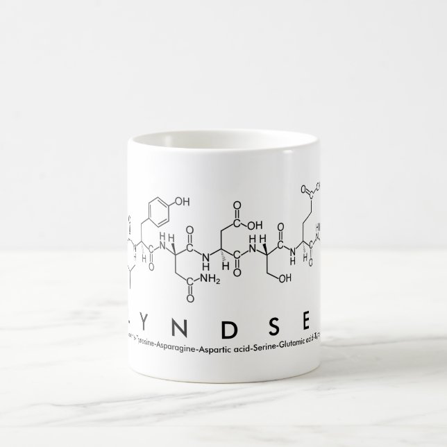 Lyndsey peptide name mug (Center)