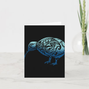 Lynesia Maori Kiwi Bird Ocean Blue New Zealand Card