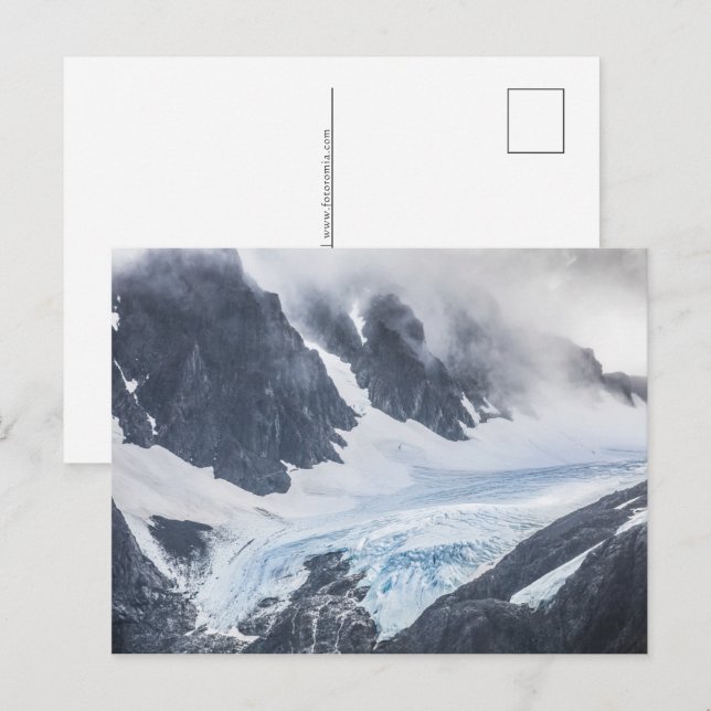 Lyngen Glacier Landscape Photo Holiday Postcard (Front/Back)