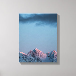 Lyngen Mountains Landcape Photo Canvas Print
