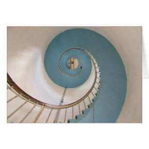 Lyngvik Lighthouse Spiral Staircase Card