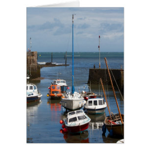 Lynmouth Harbour boats card