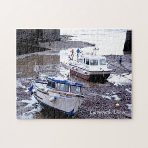Lynmouth Low Tide in the Mud Jigsaw Puzzle