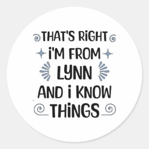 Lynn, Massachusetts Classic Round Sticker