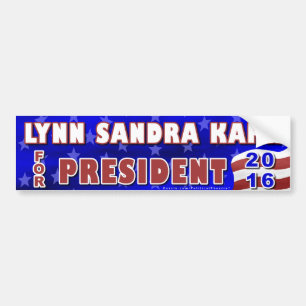 Lynn S Kahn President 2016 Election Independant Bumper Sticker