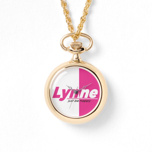 LYNNE BRAND Gold Necklace  eWatch Watch (Front)