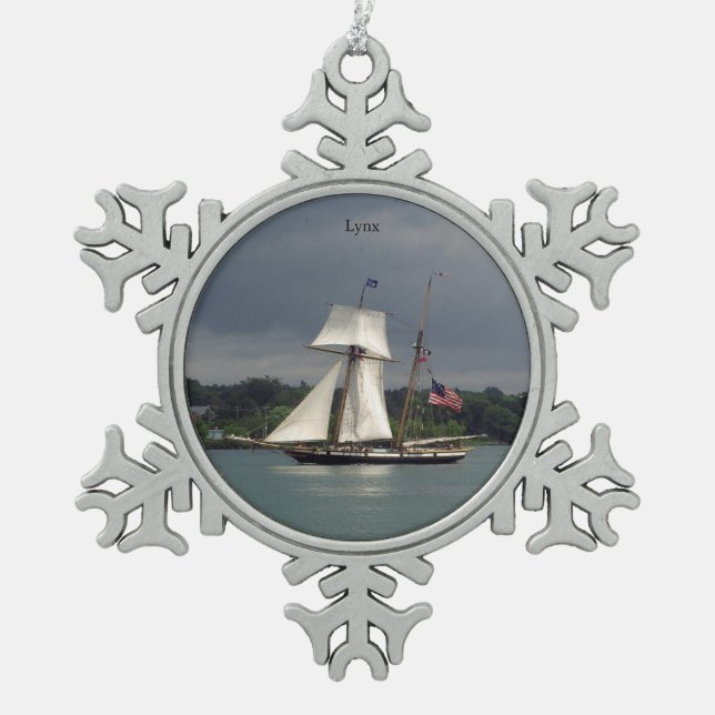 Lynx Ball or Snowflake Ornament (Front)