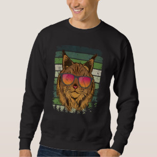 Lynx Caracal Cat Sunglasses Sahara Safari Wild Ani Sweatshirt