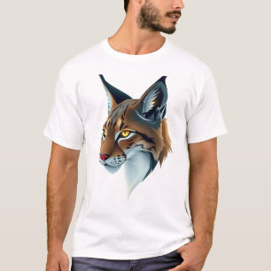 Lynx Face Art - Inspiring Abstract Design T-Shirt