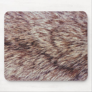 Lynx fur mouse mat