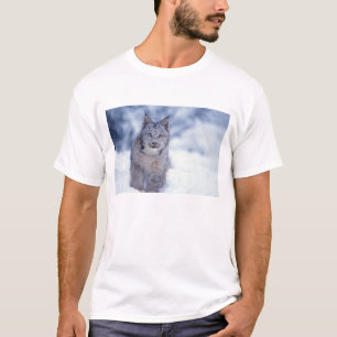 Lynx in the snow in the foothills T-Shirt