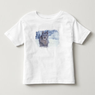 Lynx in the snow in the foothills toddler T-Shirt