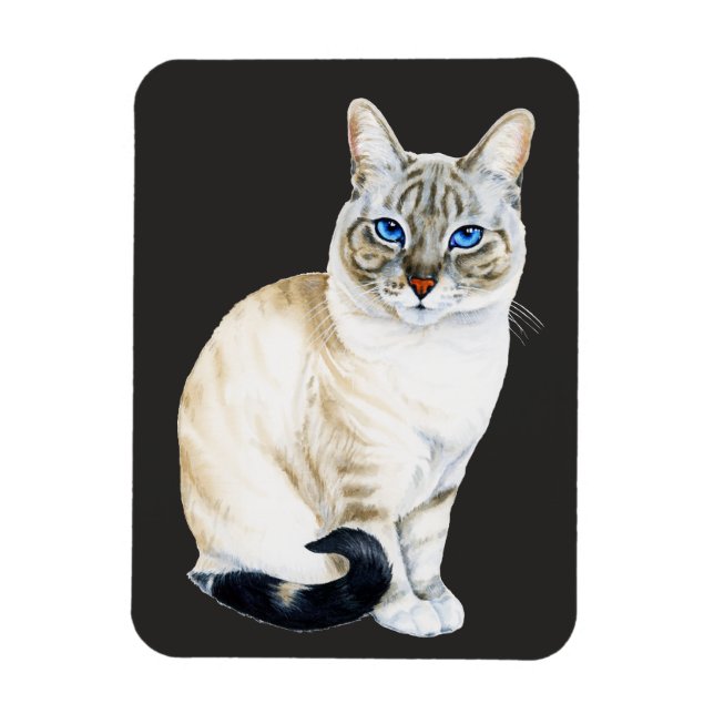 Lynx Point Siamese Cat Magnet (Vertical)