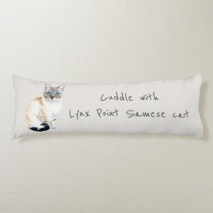Lynx Point Siamese Cat Personalised  Body Cushion