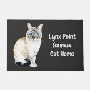Lynx Point Siamese Cat Personalised Doormat
