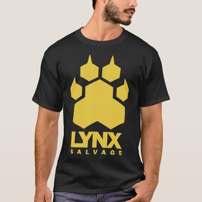 LYNX Salvage Corp Yellow Logo - Shipbreaker Hardsp T-Shirt (Front)