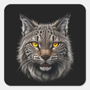 Lynx Square Sticker