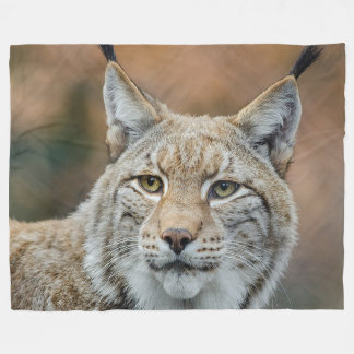 Lynx Wild Cat Fleece Blanket