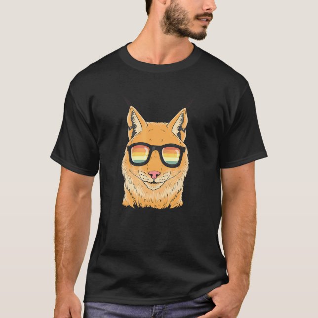 Lynx Wild Cat Forest T-Shirt (Front)