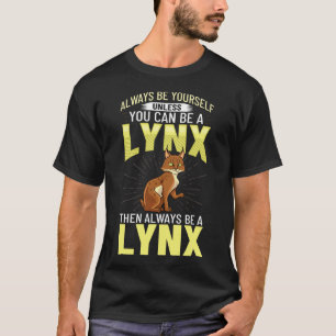 Lynxes Animal Red Lynx Canada Iberian Eurasian T-Shirt