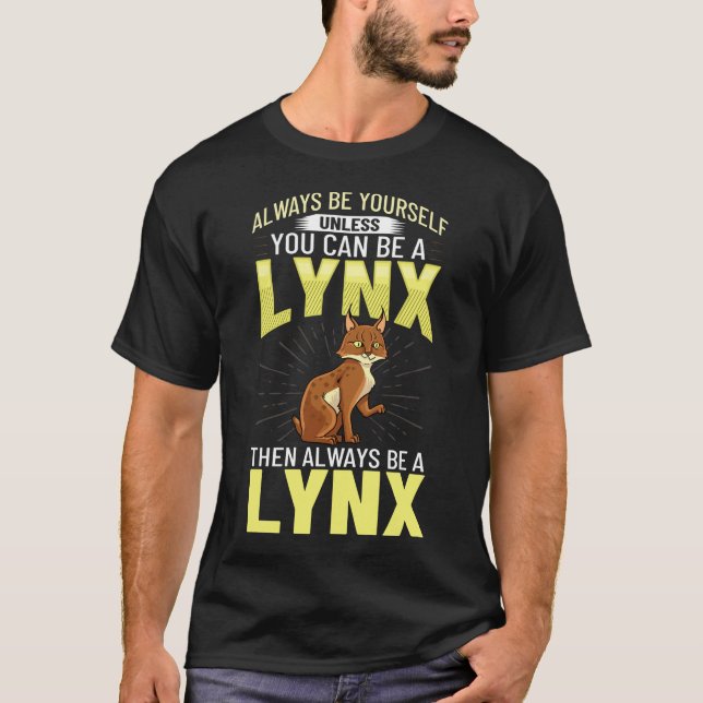 Lynxes Animal Red Lynx Canada Iberian Eurasian T-Shirt (Front)